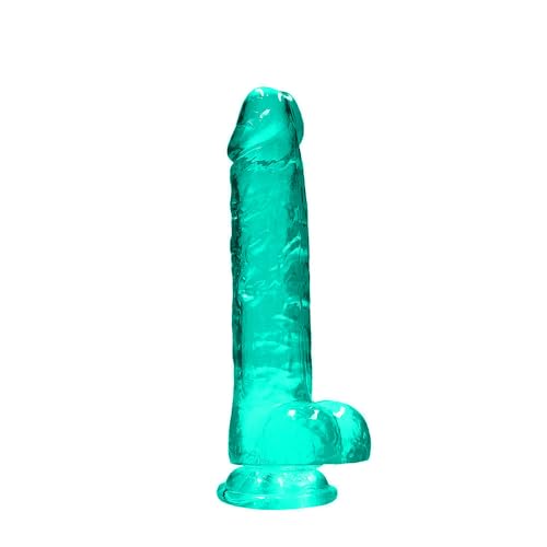 Shots Realrock Crystal Clear - 8" / 19cm Realistic Dildo With Balls