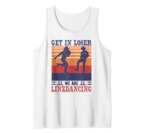 Línea Baile País Bailarín Occidental Línea Profesor de Camiseta sin Mangas