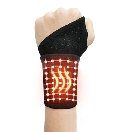 Mayoii, tutore per polso con auto-riscaldamento a magnetoterapia, mantiene il calore in caso di tendinite, artrite del tunnel carpale, unisex per il sollievo dal dolore al polso durante il workout