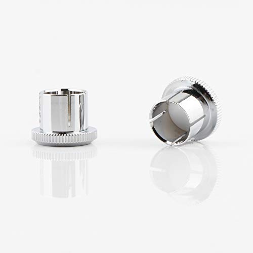 Viborg 8 Pcs Rca Cap Protector Dust Cap Noise Stopper Proof Rhodium Plated Protector Cover (Rhodium) - Image 3
