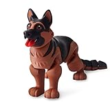 Yipintang 3D Printed Creature Flexible Animals - 6.3 Inches Fidget Animal for Desk Décor (German Shepherd)