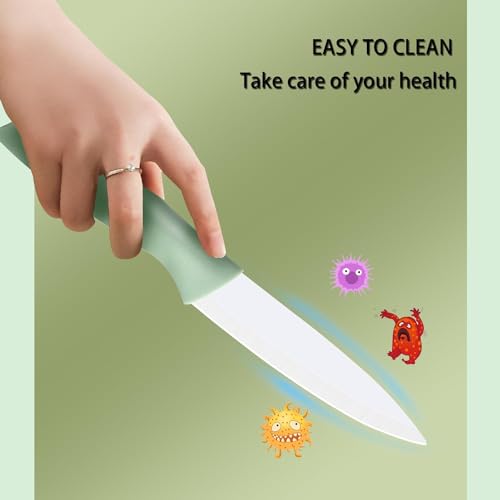 Image of Ceramic Chef Knife - Professional Ceramic Kitchen Knives for Fruits & Vegetables (4IN)