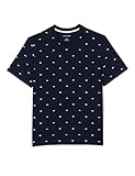 Lacoste Herren Th4061 Underwear T-Shirt, Marineblau/Weiß, XL