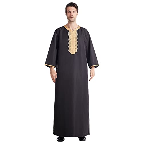 Robe traditionnelle islamique homme pour célébrer les fêtes du Ramadan en famille