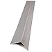 Price comparison product image Light Gray Plastic PVC Corner 90 Degree 1 Meters Angle Trim Wall Edge Protector Various Sizes Cezar by TMW Profiles (10mm x 10mm x 1M)