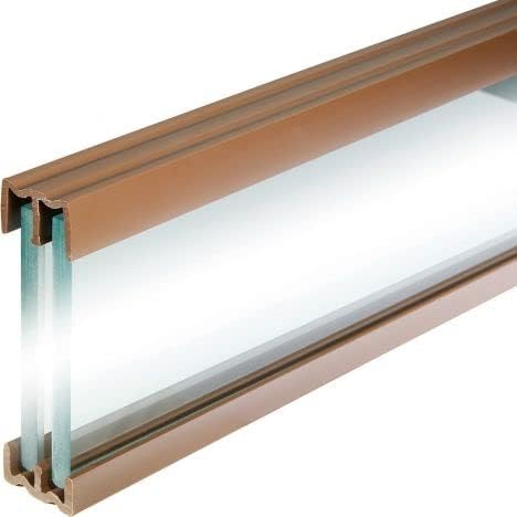 Rockler 4 Foot Plastic Sliding Door Track - Sliding Cabinet Door Track is for 1/4” by-Passing Glass Doors - Plastic Sliding Door Track Made for Small, Bypassing Doors – Cabinet Door Sliding Track