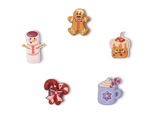 Crocs Jibbitz Seasonal & Christmas Holiday Shoe Charm Packs Cute Winter Foods 5-Pack