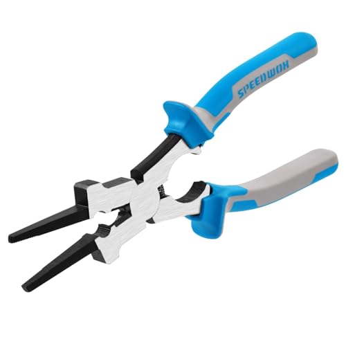 SPEEDWOX Professional MIG Welding Pliers 8 Inches MIG Welding Pliers Multi Functional Tool Drop Forged High Carbon Steel for Scraping Spatter Gripping Drawing Wire Non-Slip Comfort Handles