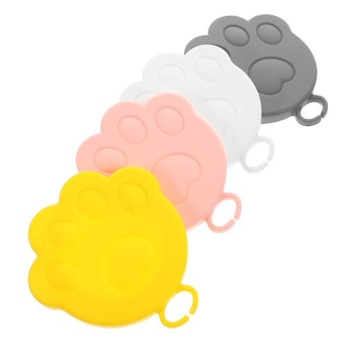 STOBAZA Food Can Lids Reusable Silicone Pet Food Can Covers Airtight Seal Small Cup Lid Soda Drink Mug Cap for Dog Cat Kitten