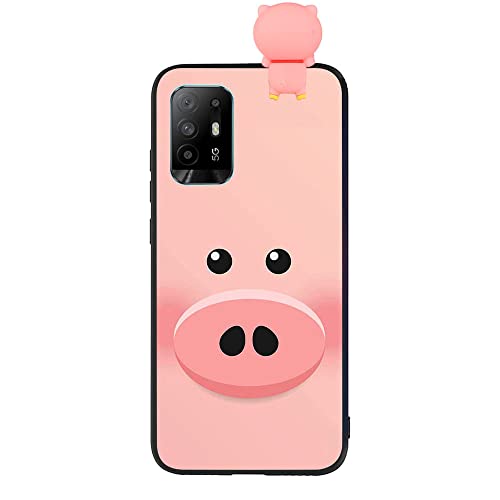 KTSTech Coque pour Oppo A94 5G, Etui en Silicone TPU Gel Mignon avec Motif 3D Panda Blanc Dessin Animé Motif de Animaux Couleur Uine Mat Souple Housse de Protection Case Cover pour Oppo A94 5G Cover