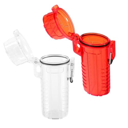 FOMIYES 2 Piezas Estuche Transparente para Funda Protectora Ligera y Doble Color para Uso Diario y Portátil