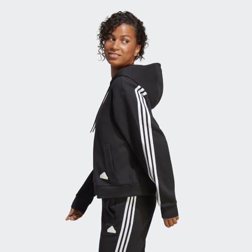adidas Women's Future Icon Three Stripes Full-Zip Hoodie4