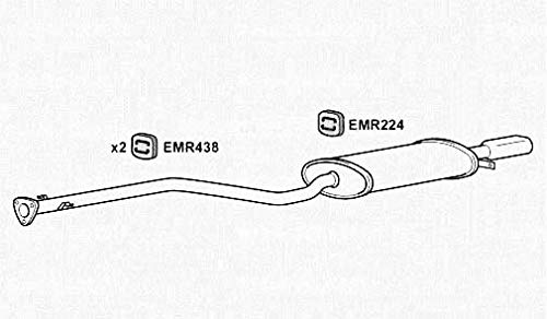 Rear Exhaust Silencer Back Box