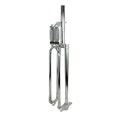 Fenix Cuda Square Double Springer Fork (Chrome - 1 1/8" Threadless) #TOP4