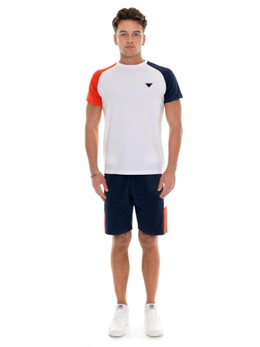 Ensemble t-shirt + bermuda LEONE 1947 gris pour le sport