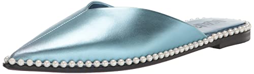 Image of Karl Lagerfeld Women's Vyra Studded Slip on Loafer Mule with Pointed Toe