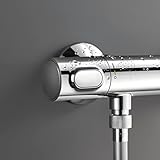 GROHE Precision Flow - Wall Mounted Thermostatic Shower Mixer (Safety Button at 38°C, Temperature Limiter at 43°C Included, Eco Technology to Reduce Water and Energy Consumption), Chrome, 34840000 - Image 7