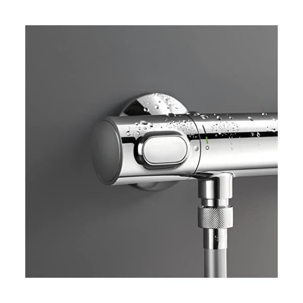 GROHE Precision Flow - Thermostat-Brausearmatur (DN 15, mit Brausegarnitur 900mm), chrom, 34842000 – Bild 9