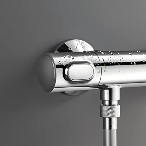 GROHE Precision Flow 34840000 Thermostatic Shower Mixer Tap (Water-Saving, Safety Lock at 38°C, Durable Surface), Chrome by GROHE - Used condition - Image 7