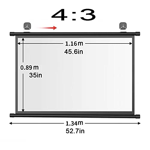 Pantalla de proyección manual 60 pulgadas 4:3 miniatura 5