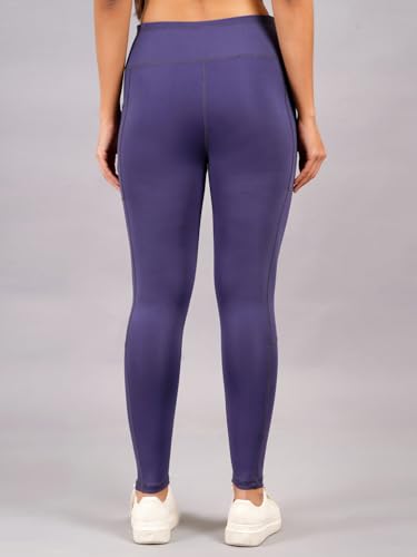 Image of NEVER LOSE Thick High Waist Yoga Pants with Pockets, Tummy Control Workout Running Yoga Leggings for Women