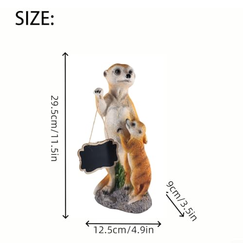 Statue Suricate Jardin : Décoration Extérieure Personnalisable en Résine