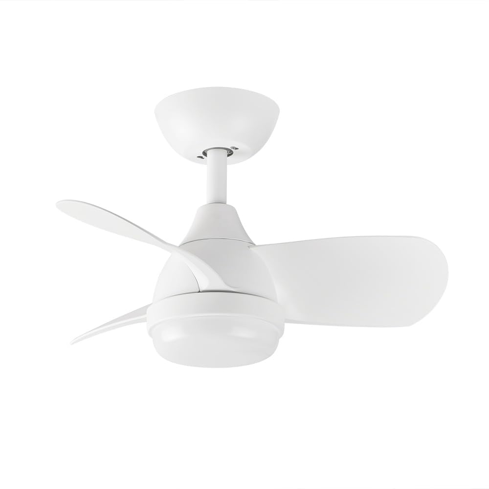 Orbegozo CP 142060 Ventilador de techo 60 cm 35W motor DC 6 velocidades 3 aspas silencioso mando a distancia LED 24W 2400 lm 3000-6000K reversible verano/invierno temporizador 1-8h 2 tijas