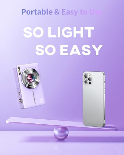 Image of Digital Camera, FHD 1080P Point and Shoot Camera for Kids Teens Starters