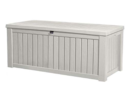 Keter/chalet et jardin- Rockwood Coffre de rangement, Blanc, 570 L