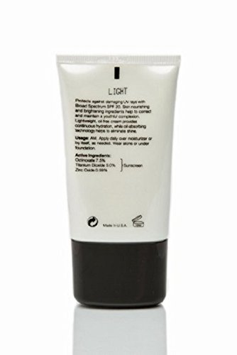 Brightening Color Correcting CC Cream SPF 20 mediam coverage - 4 in 1 - Foundation sunscreen anti aging moisturizer (Light) - Image 4