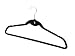 ESYLIFE 50 Pack Cascading Velvet Hangers with Chrome Swivel Hooks Ultra Thin No Slip Clothes Hangers, Black