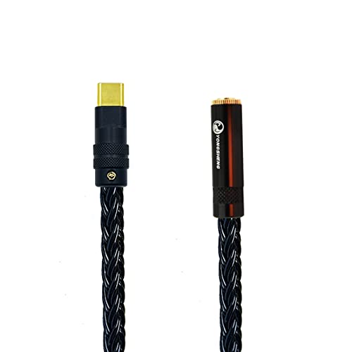 USB-C to 3.5mm TRS AUX Audio Adapter 8ft