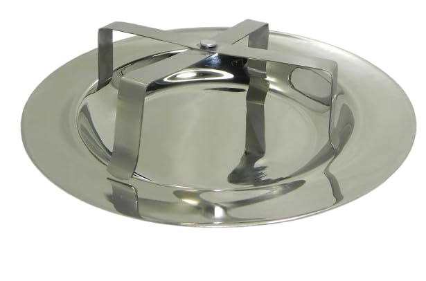 Image of Holy Chalice and Paten Set, Silver Finish, Complete Communion Set with Cup, Plate, Bowl, Spoon and Stand
