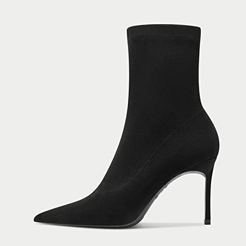 Castamere Women Stiletto High Heel Close Pointed Toe Slip-on Ankle Boots Short Bootie Office Party Clear Cute Classic Boots2