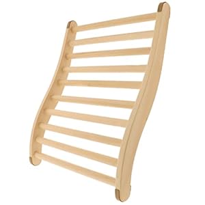 HOFMEISTER® Sauna Rückenlehne ergonomisch Holz – aus temperaturbeständigem Lindenholz mit rutschfesten Kork-Stoppern…