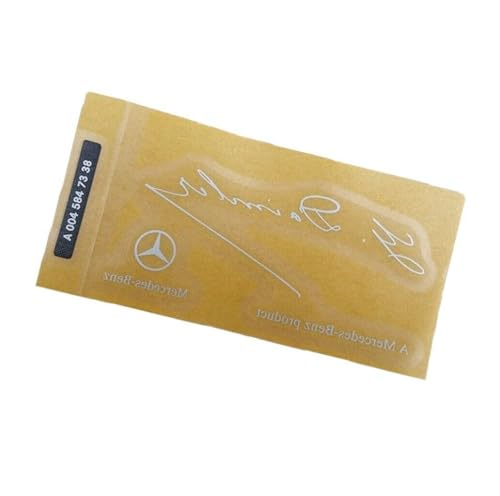 Mercedes Benz Genuine OEM G Daimler Signed Windshield Sticker Signature Decal Clear Label