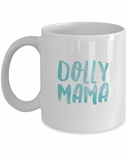 uniqx Dolly Mama Mug - Coffee Cup for Doll Lovers - Tea Hot Chocolate Printed Coffee and Tea Ceramic Mug- 320 ML Ceramic Coffee Mug 2874