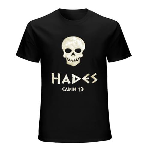 Cabin 13 Hades Mens Funny Unisex T-Shirts Graphic Print Black Tee XXL