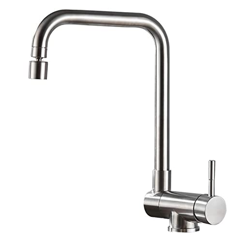 Robinet de cuisine pliant en acier inoxydable noir durable