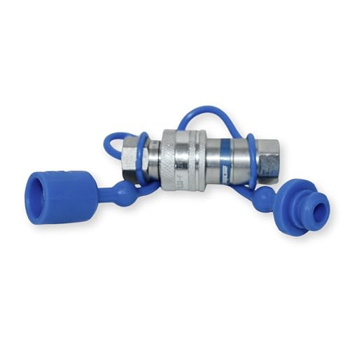 Image of 3 /8 inch SAE Thread Ag Hydraulic Quick Connect Coupler Set | 1 /4 inch Body Size | (9 /16 inch-18 ORB) | Tractor Attachments | ISO 5675 Heavy-Duty Poppet Style | Model TL33