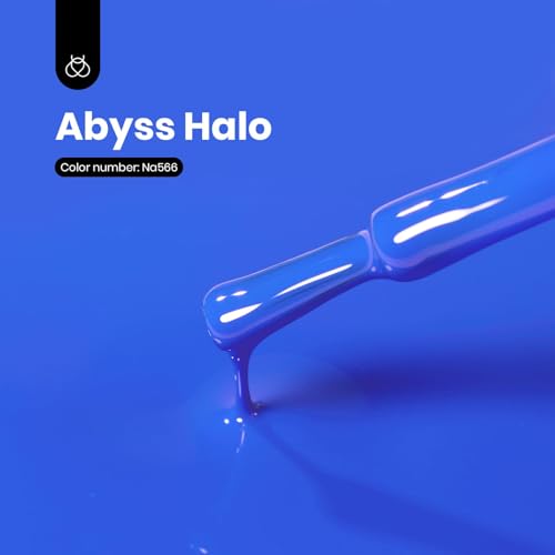 Image of Beetles Blue Gel Polish - 15ml Hema Free Abyss Halo Blue Gel Polish Soak off Uv Led Lamp Nail Art Colorful Bottle All Season Manicure Gifts for Women