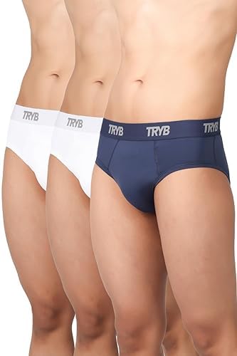 Image of TRYB Supporter for Cricket | Sports Underwear for Men | Stretchable Active Supporter Briefs | Pouch for Abdominal Guard | Light Weight, Breathable & Quick Dry | Gym Sports Innerwear Brief