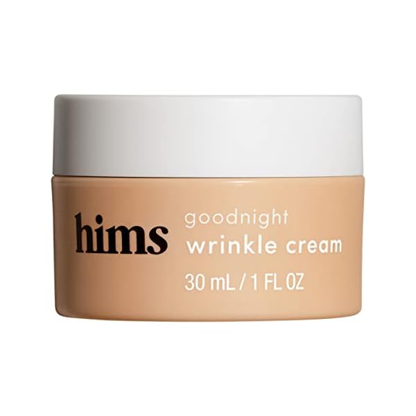 hims goodnight wrinkle cream for men - fine lines, puffiness, dark eye circles - caffeine, hyaluronic acid, night cream…