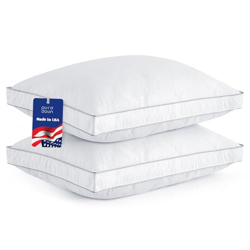 puredown Goose Feather & Down Pillows King Set of 2