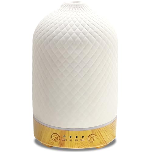 Ceramic 100ml Essential Oil Diffuser with Auto Shut Off