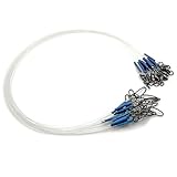 vorfach hecht 【Special Function】Fluorocarbon Vorfach sinkt schneller, schneidet das Wasser stark und übertrifft die Empfindlichkeit. Unser Fluorocarbon-Angelvorfach ist sehr weich, und die weiße und transparente Vorfachschnur macht es nach dem Eintauchen ins Wasser unsichtbarer, was Ihrem Köder helfen kann,stahlvorfach machen Ihren Köder unter Wasser attraktiver .