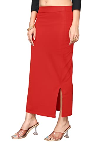Image of Yashika Women Yashika Women's Full Elastic Lycra Blend Saree Shapewear Petticoat(New-Shape Sky Blue-XL)