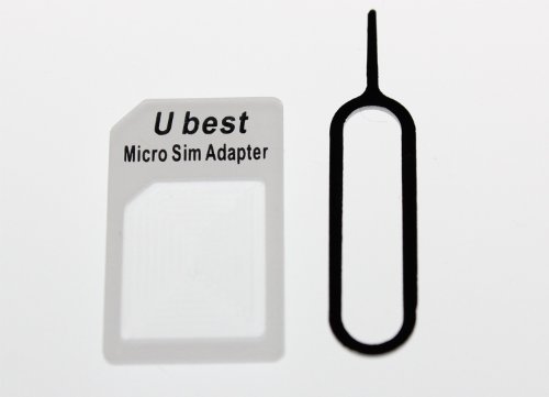 �V�^UBEST�� �}�C�N��SIM�A�_�v�^ �z���C�g for Apple iPhone4 / iPad microSIM�J�[ �h��SIM�J�[�h�ɕϊ�����A�_�v�^ ��