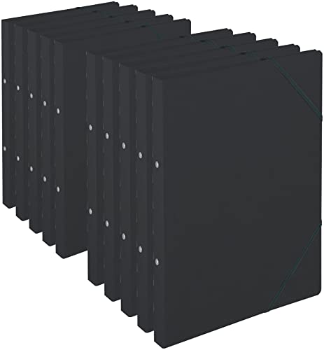 herlitz Ringhefter Quality, A4, 2 Ring-Mechanik, Rückenbreite 25 mm (schwarz 10 Stück)