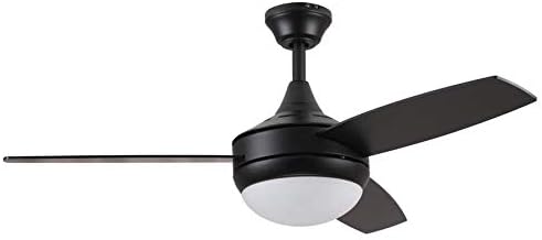 Harbor Breeze Beach Creek 44-in Matte Brown LED Indoor Ceiling Fan with Light Kit and Remote (3-Blade)